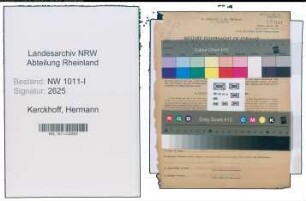 Entnazifizierung Hermann Kerckhoff , geb. 25.01.1903 (Buchhalter)