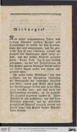 Mitbürger!