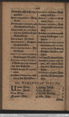 127. Numerorum Species