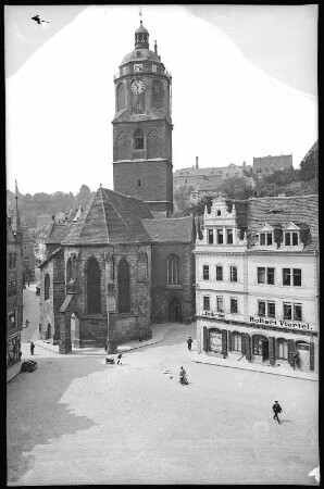 Meißen. Markt mit Frauenkirche