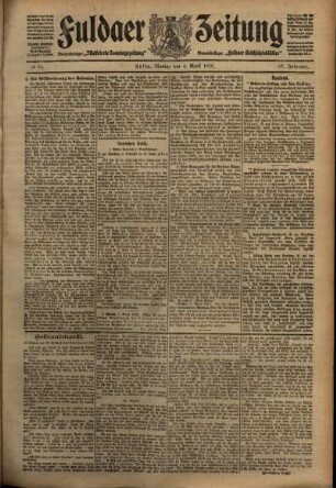 Ausgabe vom Montag, den 04. April 1910.