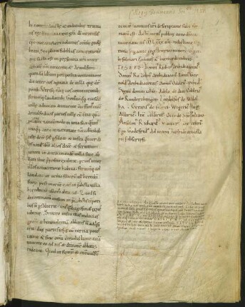 Verlautbarung aus dem Jahr 1084, lat.