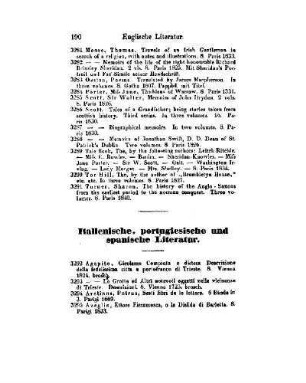 Italienische, portugiesische und spanische Literatur