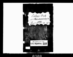 Konsensbuch von Reinholdshain (bei Dippoldiswalde)