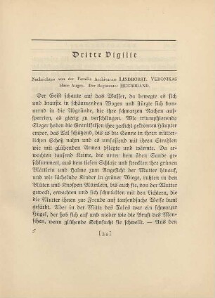 Dritte Vigilie Nachrichten von der Familie Archivarius Lindhorst ...