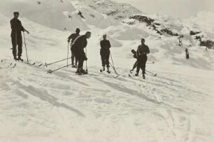 Österreich. Ski-Übungshang in Obergurgl