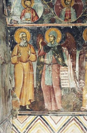 Ein Engel erscheint dem Heiligen Pachomios