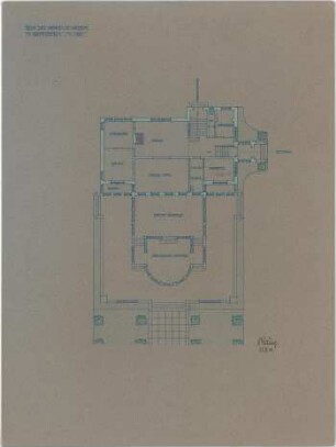 Billing, Hermann; Gernsbach, Scheffelstr. 1; Villa Weber - Grundriss EG
