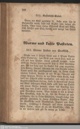 Warme und kalte Pasteten