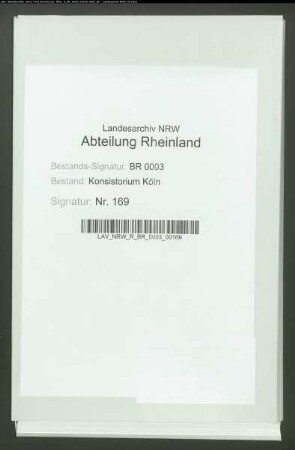 Evangelische Pfarre in Wallach, Ossenberg, Rheinberg