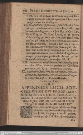 Appendicis Loco adjicere Visum Est Programma ...