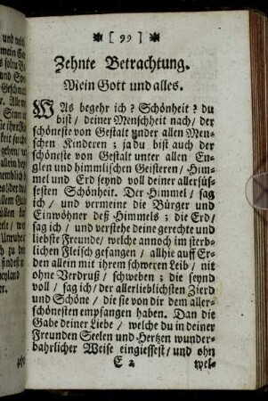 Zehnte Betrachtung