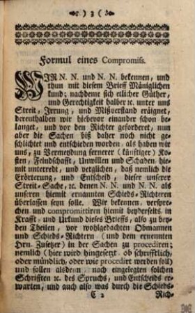 Außzug verschiedener Formule ...