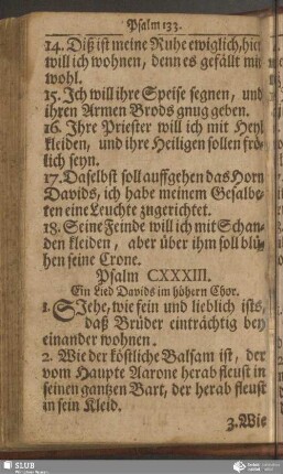 Psalm CXXXIII