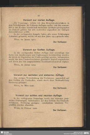 Vorwort zur sechsten und siebten Auflage