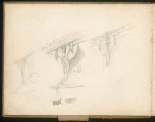 Theaterloge: Details (aus: Skizzenbuch Walter Hentschel)