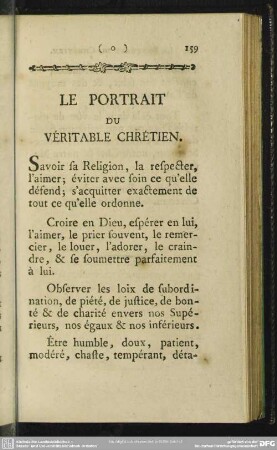 Le Portrait Du Véritable Chrétien