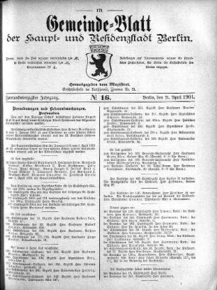 1901,16: No. 16, 21. April 1901