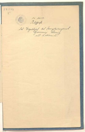 Tagebuch von 1870 - 71.