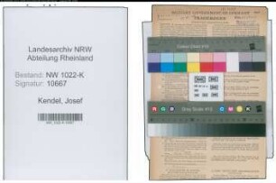 Entnazifizierung Josef Kendel , geb. 26.09.1916 (Tischler)