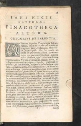 I. Gregorius de Valentia.