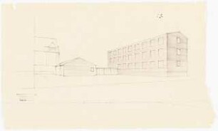 Evangelisches Diakonissenkrankenhaus Bethanien, Berlin-Kreuzberg Umbau. Schwesternhaus: Perspektivische Ansicht