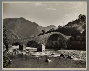 Ponte della Maddalena, Serchio-Tal in der Provinz Lucca, Toskana