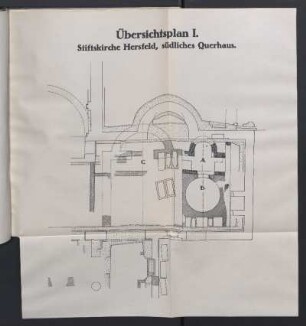 Übersichtsplan I. Stiftskirche Hersfeld, südliches Querhaus.