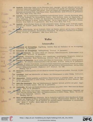 Waffen (Nr. 292-381)
