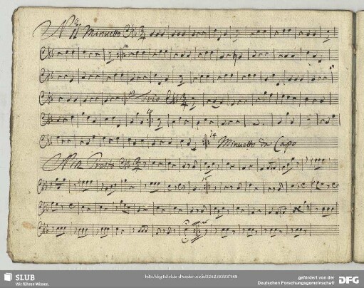 11. Haydn, Joseph, Quartette, Hob III:12 <2. Menuett>