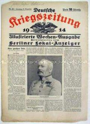 Illustrierte Wochen-Ausgabe des "Berliner Lokal-Anzeiger" mit Bildberichten vom aktuellen Kriegsgeschehen
