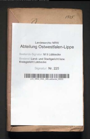 Erblasser: Brammeier, Marie Dorothea, geb. Gerdom:
