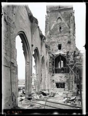 Stiftskirche; Wiederaufbau April 1948