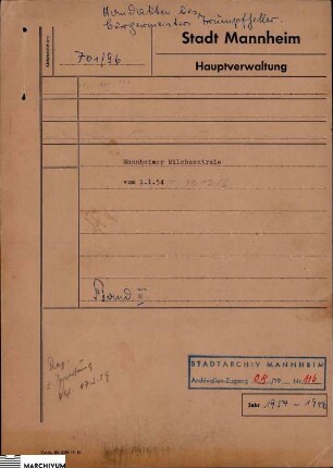 Mannheimer Milchzentrale AG: Vorstand