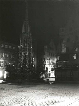 Nürnberg. Hauptmarkt. Bilck nach Nordwesten
