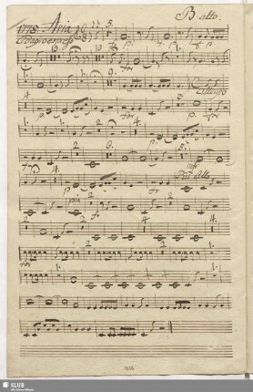 1778. Aria: Scalza al suon di rozze avene / Seydelmann, F.