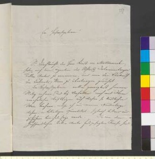 Brief von Feist, Carl an Goethe, Johann Wolfgang von