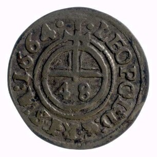 Münze, Schilling, 1664