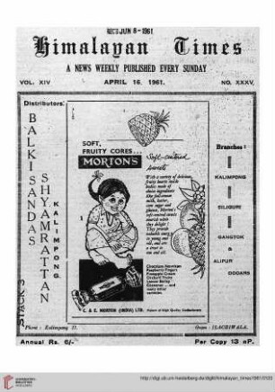 No. XXXV (16 April 1961)