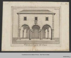 Follini, Vincenzo und Rastrelli, Modesto, Firenze antica, e moderna illustrata : Ansicht der Loggia del Grano in Florenz