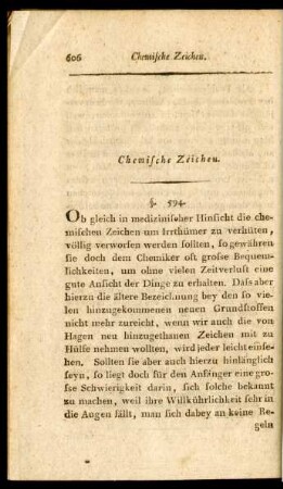 Chemische Zeichen.