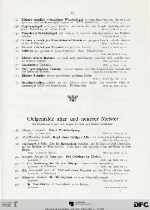 Oelgemälde alter und neuerer Meister (Nr. 566-688)