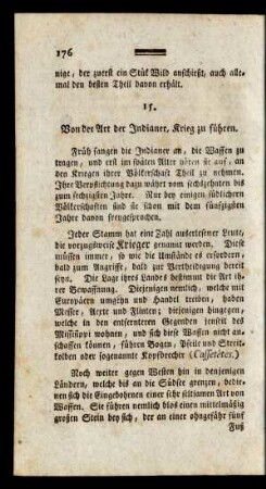 15. Von der Art der Indianer, Krieg zu führen