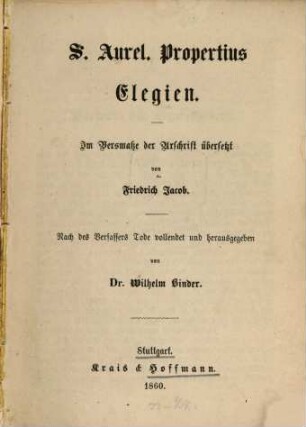 Elegien
