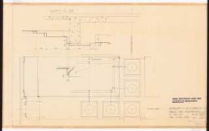 Reichsluftfahrtministerium, Berlin: Treppen Längsbau, Decken: Ansicht 1:50, Details 1:5