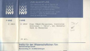 Eipo (West-Neuguinea, Zentrales Hochland) "Mote", Ein Besuchsfest in Munggona