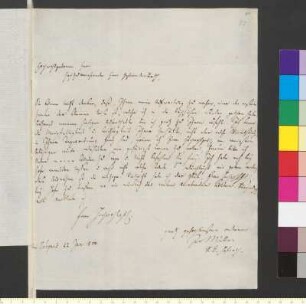 Brief von Müller, Johannes von an Goethe, Johann Wolfgang von