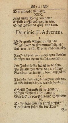 Dominic. II. Adventus