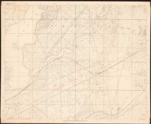 Wettbewerb Groß-Berlin 1910: Wettbewerbsunterlagen: Vermessungskarte mit Koordinatennetz 1:10000