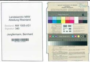 Entnazifizierung Bernhard Jungfermann , geb. 28.07.1881 (Verw.Inspektor)